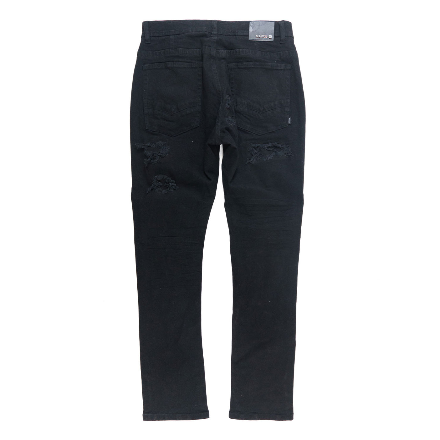 M1993 Argento Riped & Repair Jeans - Jet Black