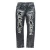 M1993 Argento Riped & Repair Jeans - Black wash