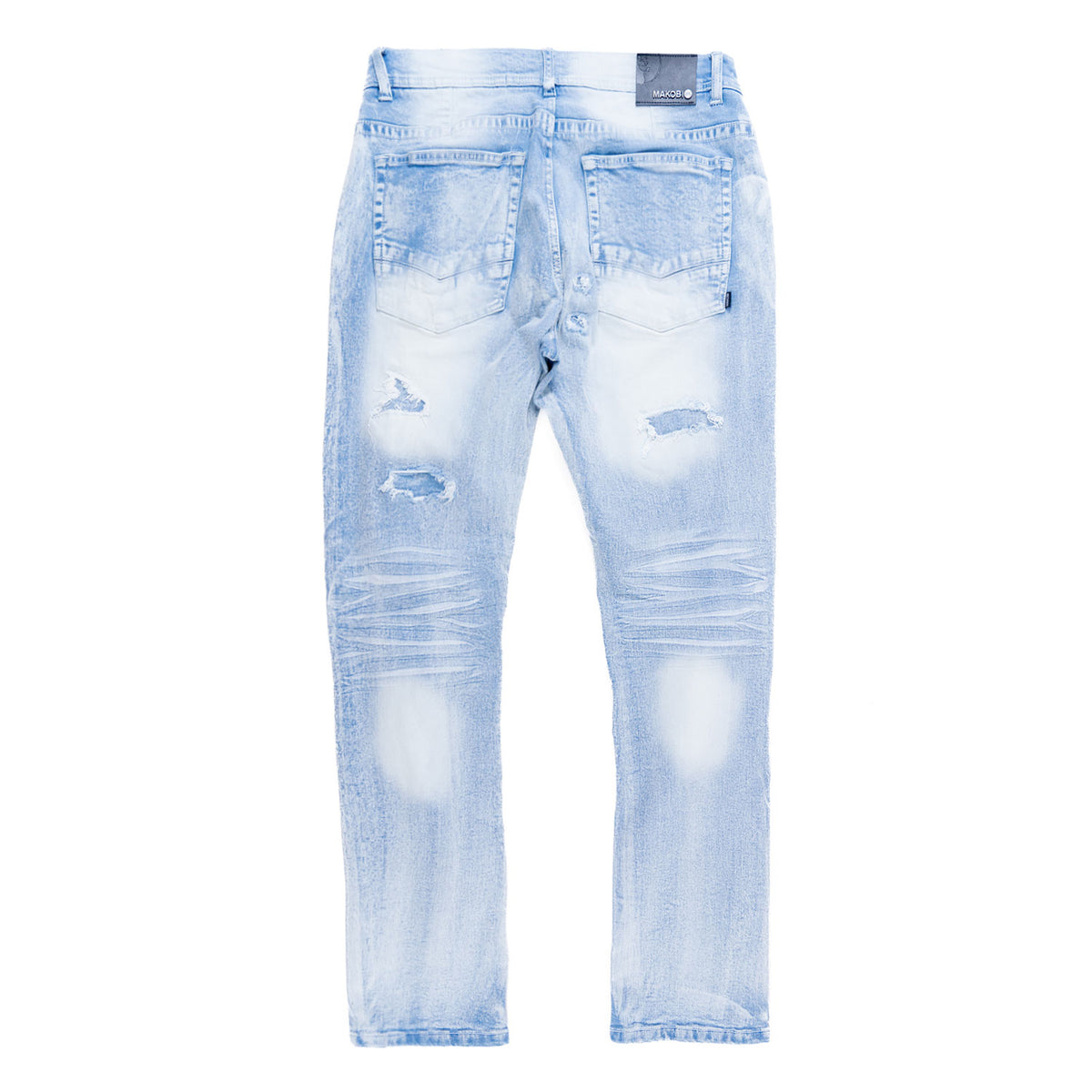 M1993 Argento Riped & Repair Jeans - Light wash