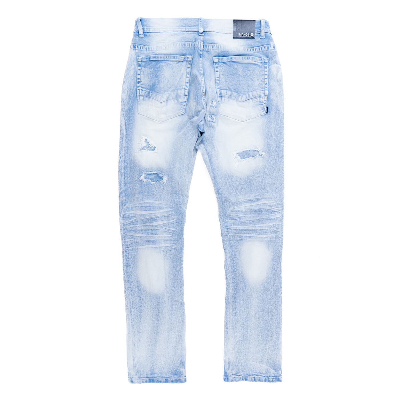 M1993 Argento Riped & Repair Jeans - Light wash