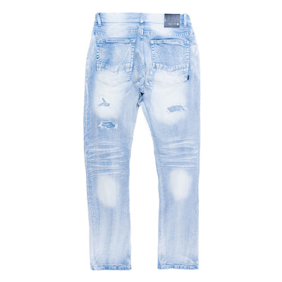 M1993 Argento Riped & Repair Jeans - Light wash