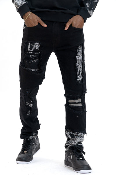 M1994 Bagnoli Tapestry Jeans - Black