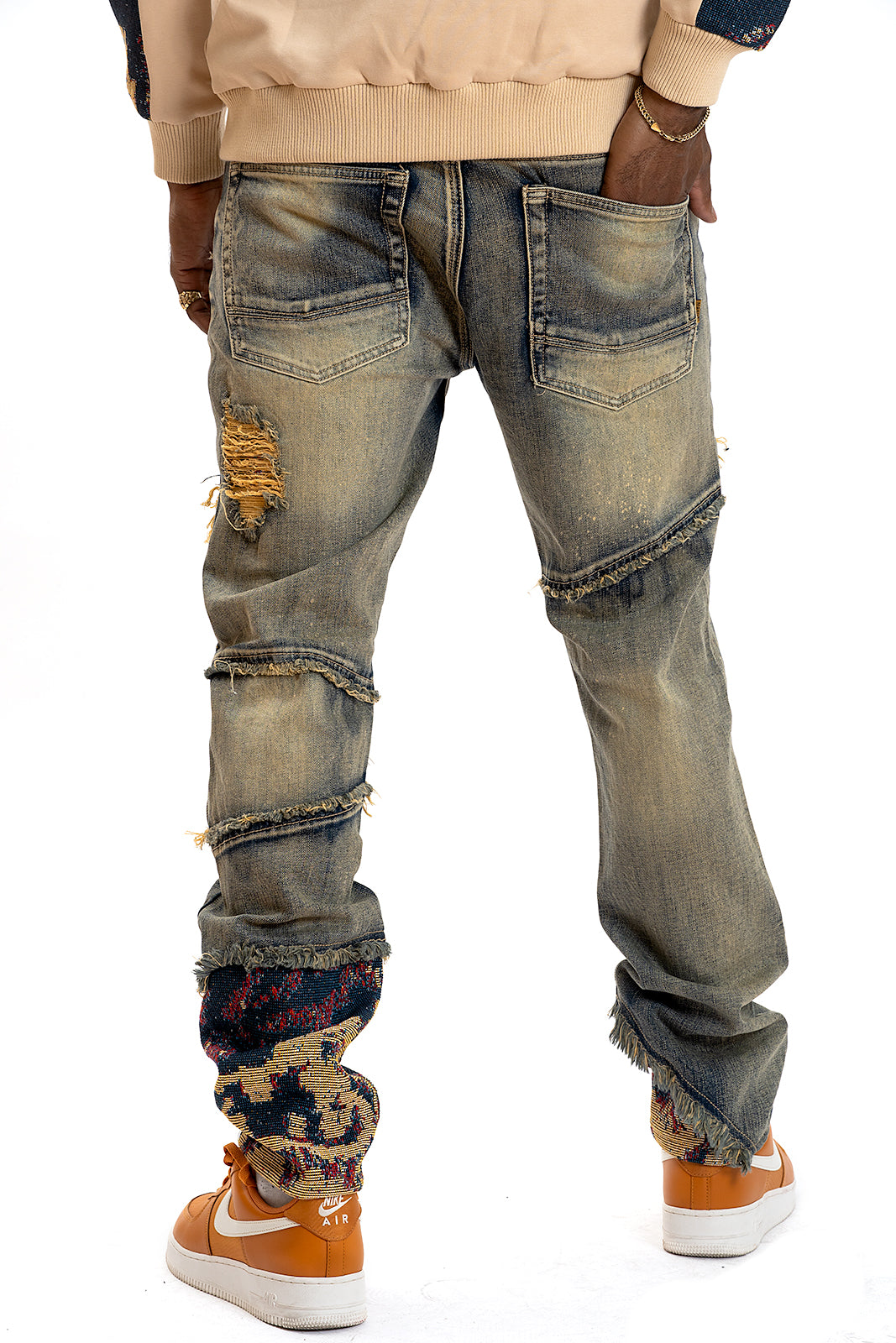 Makobi M1994 Bagnoli Tapestry Jeans in Dirt, view 5