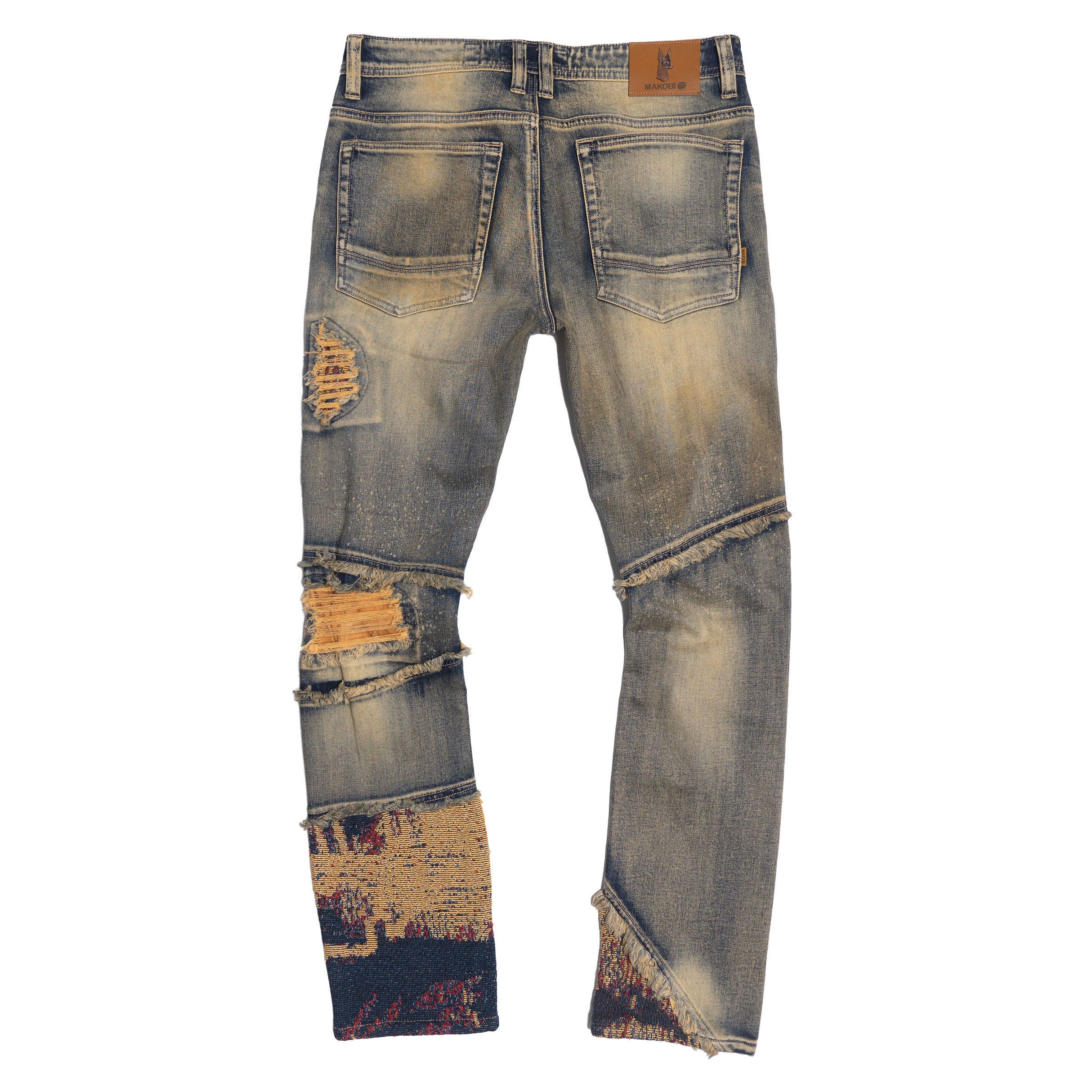 Makobi M1994 Bagnoli Tapestry Jeans in Dirt, view 3