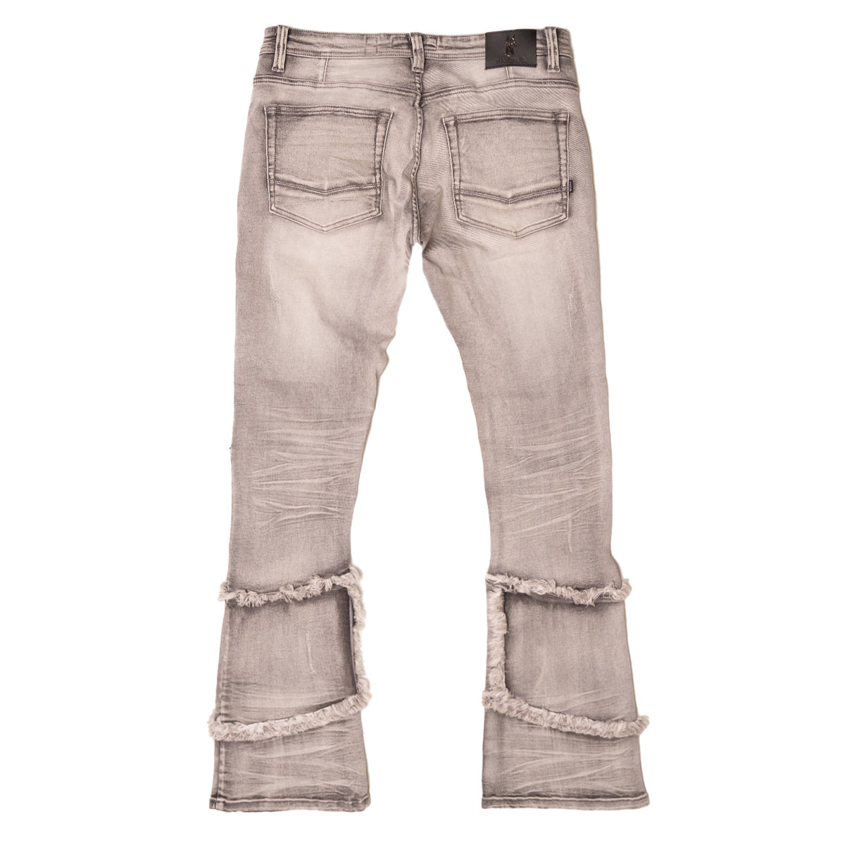 Makobi M1997 Gianos Stacked Jeans in Gray, view 3