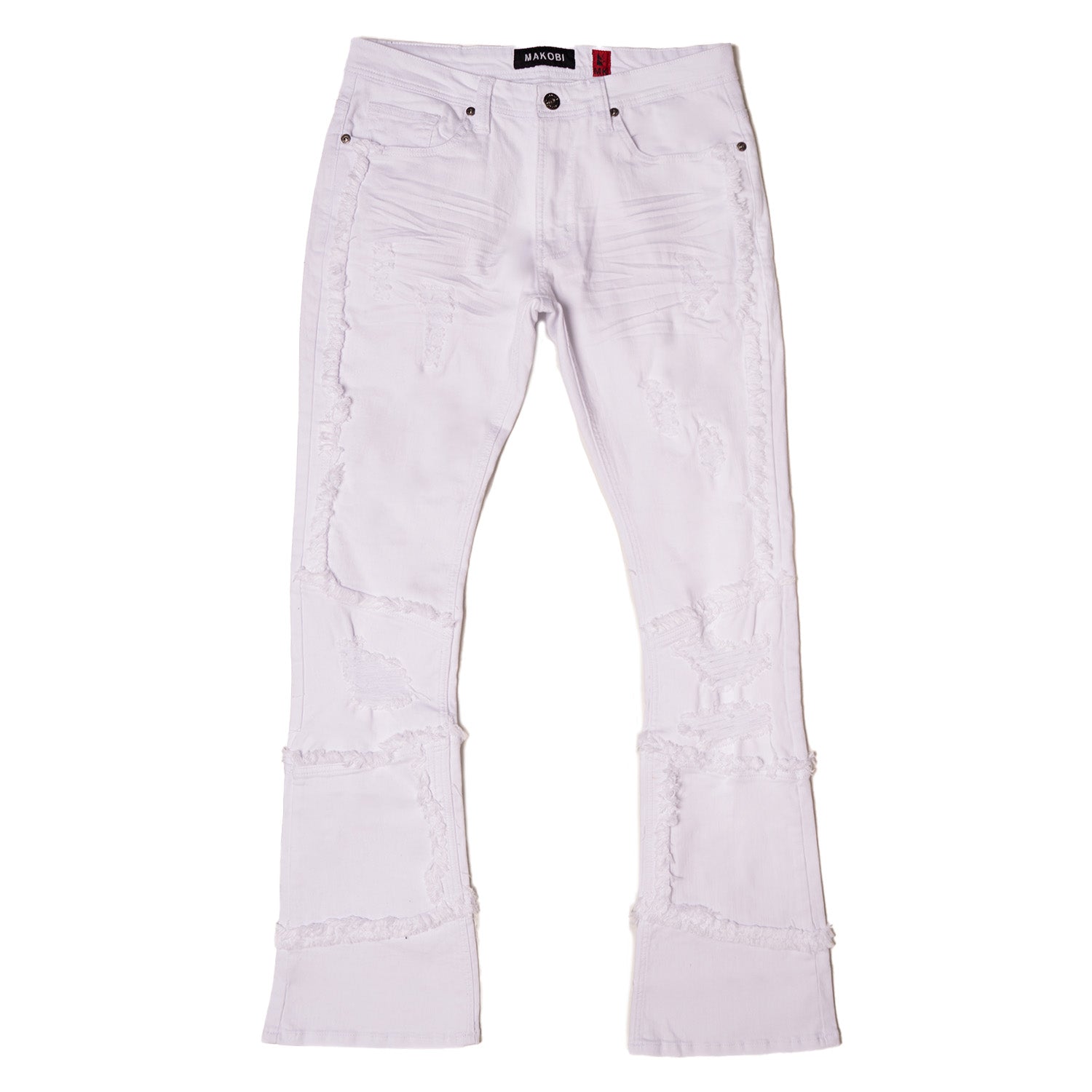 M1997 Gianos Stacked Jeans - White
