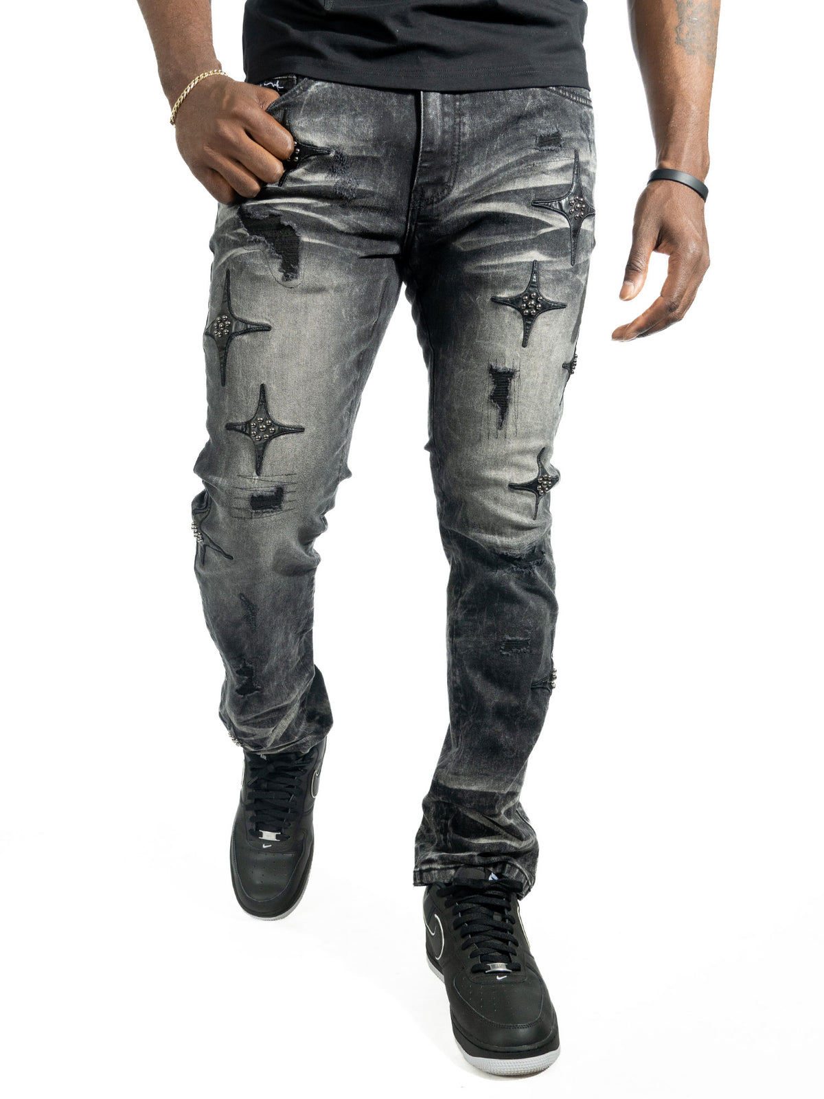 Makobi M1998 Bottega Pants in Black, view 2