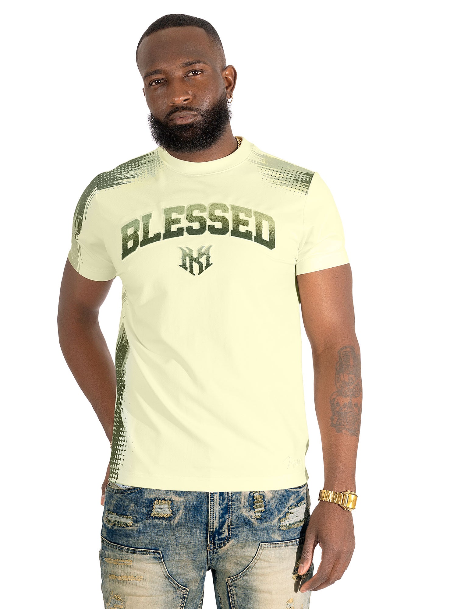 M261 Bendito Blessed Tee - Natural