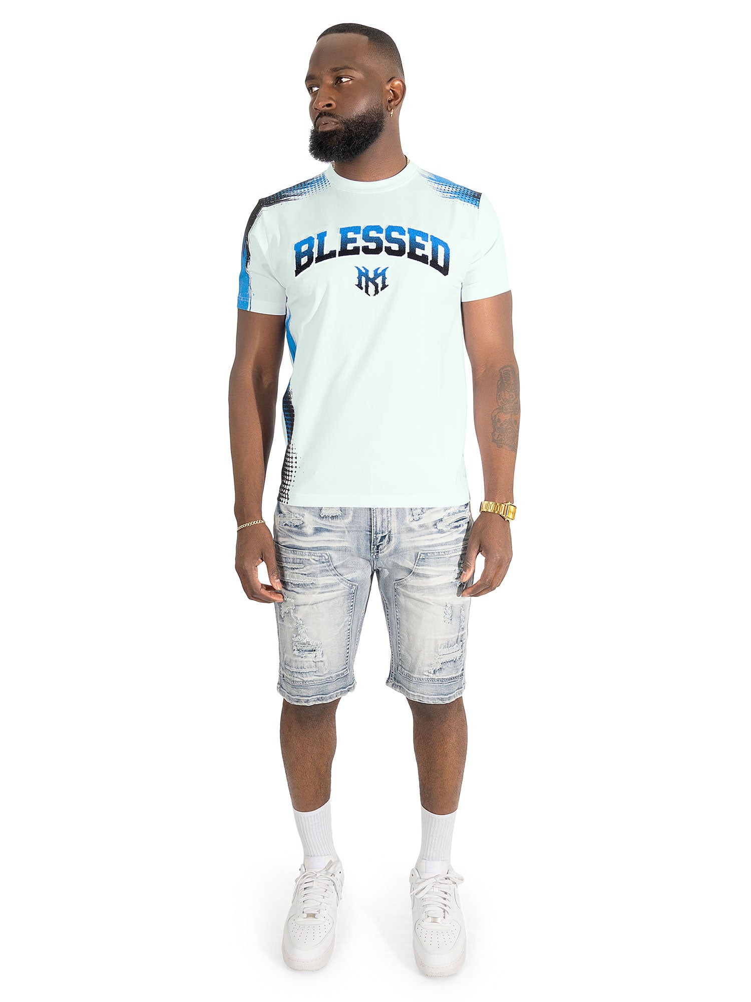 Jersey Shirt | M261 Bendito Blessed Tee - Royal