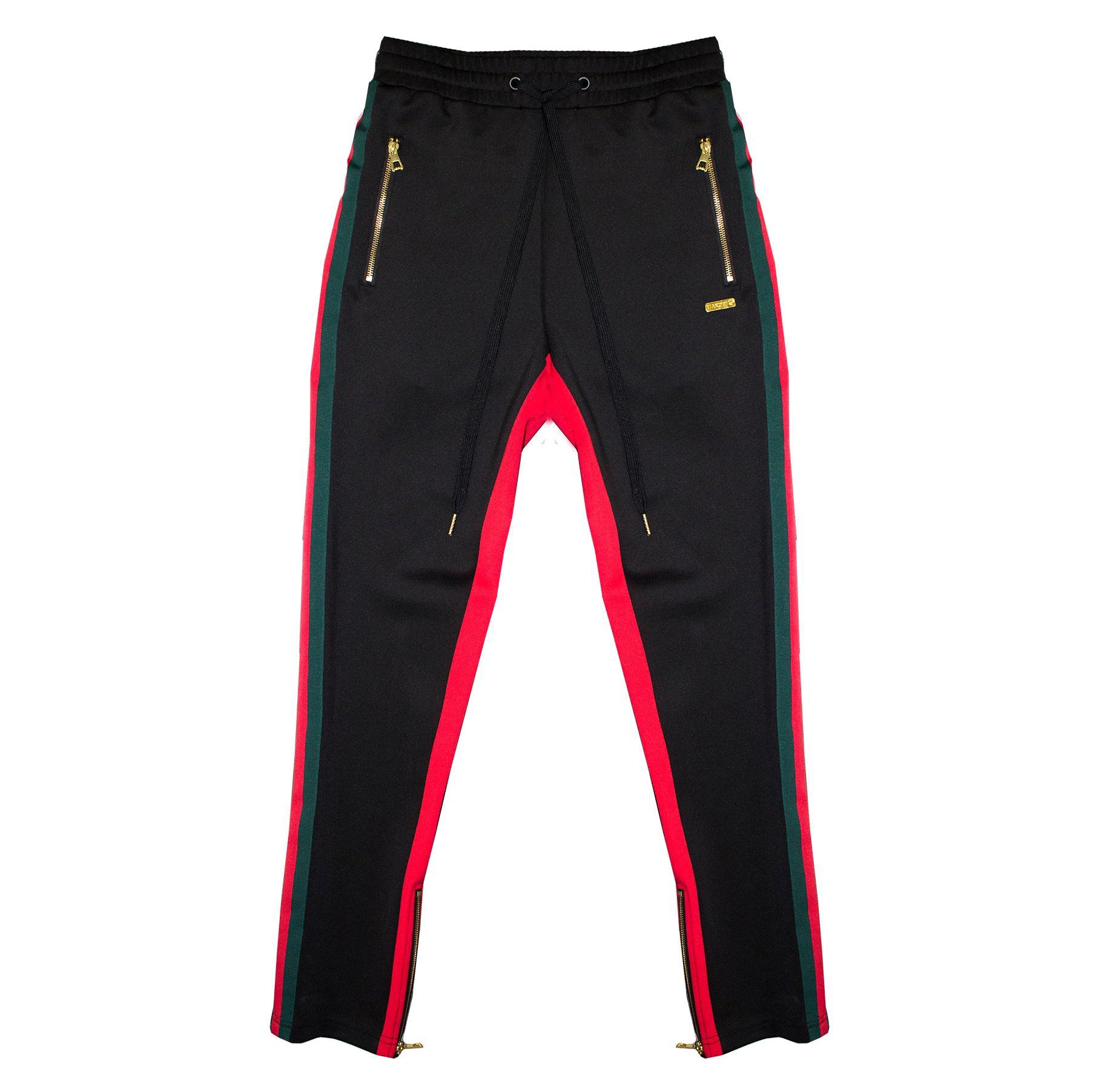 M2645 Makobi Track Pants w/Side Taping - Black