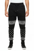 M2765 Bandana Fleece Pants - Black