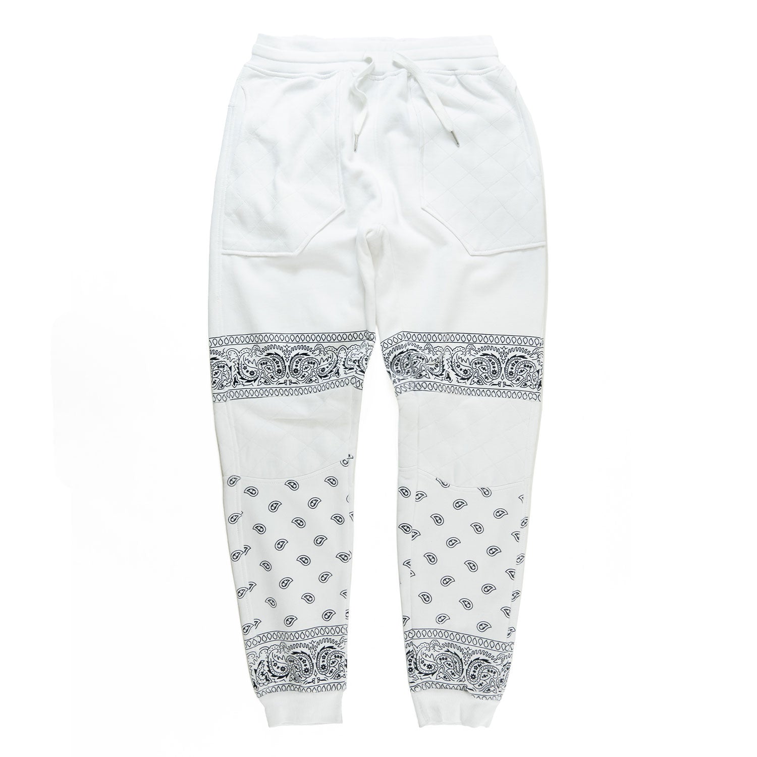 M2765 Bandana Fleece Pants- White