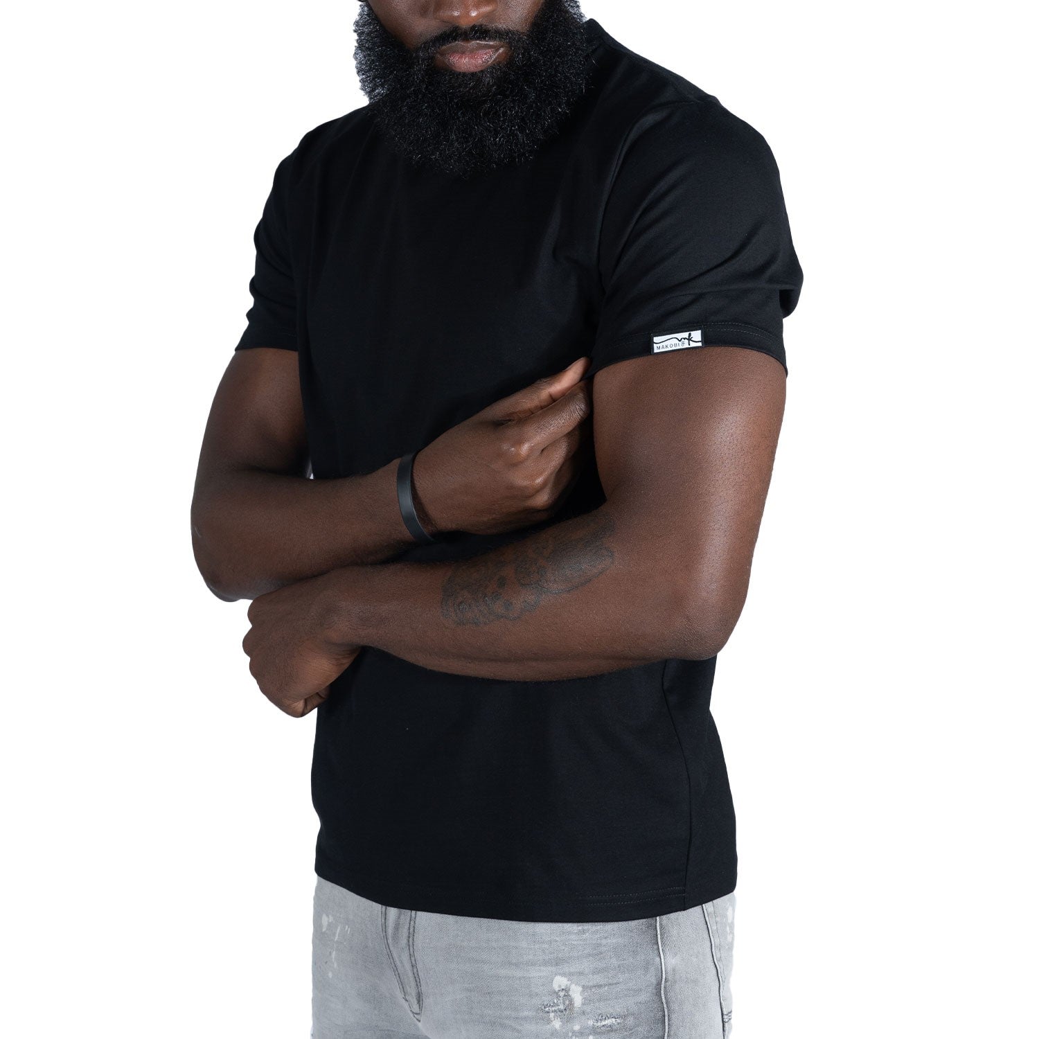 M303 Essential Heavyweight Crewneck Tee - Black