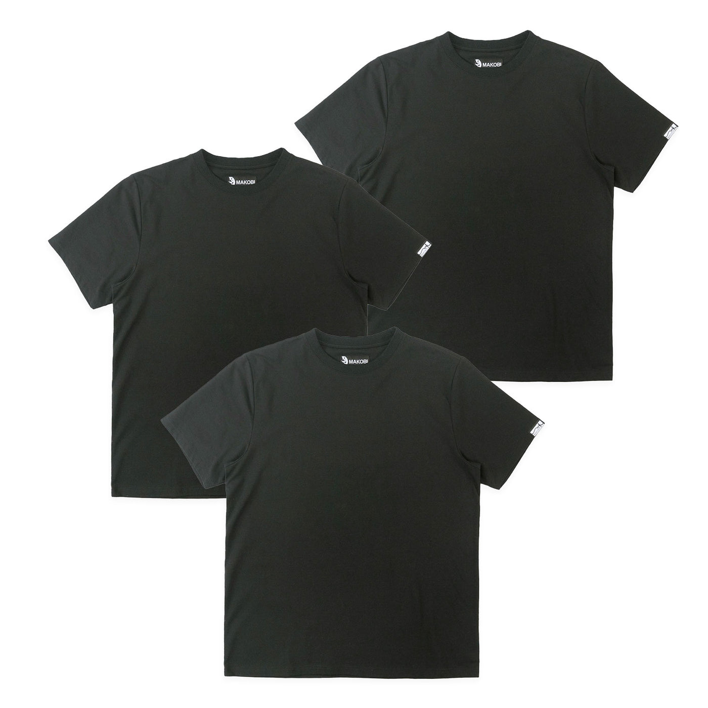 TEES | M303 Makobi Essentials Bundle of 3 - Black