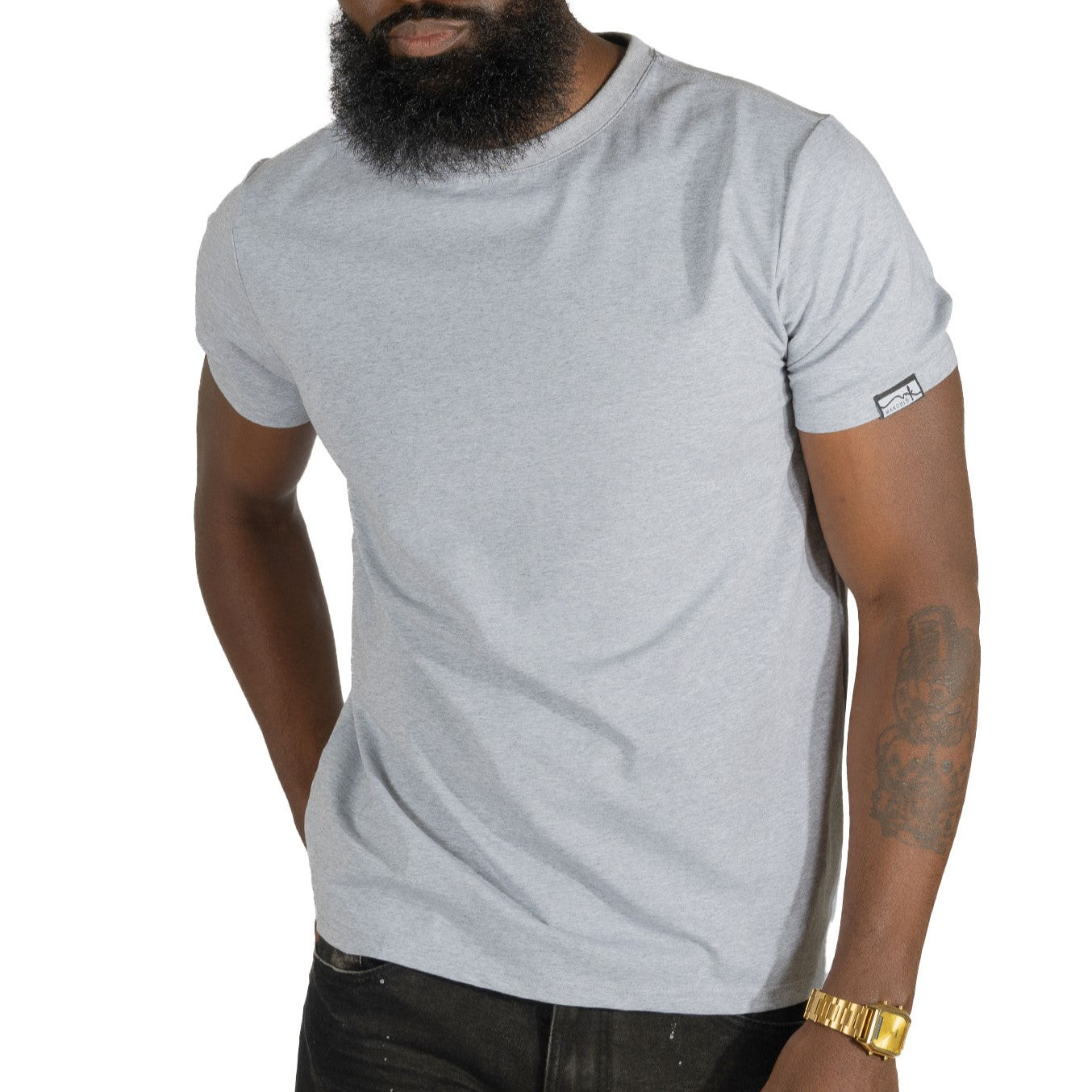 M303 Essential Heavyweight Crewneck Tee - Gray