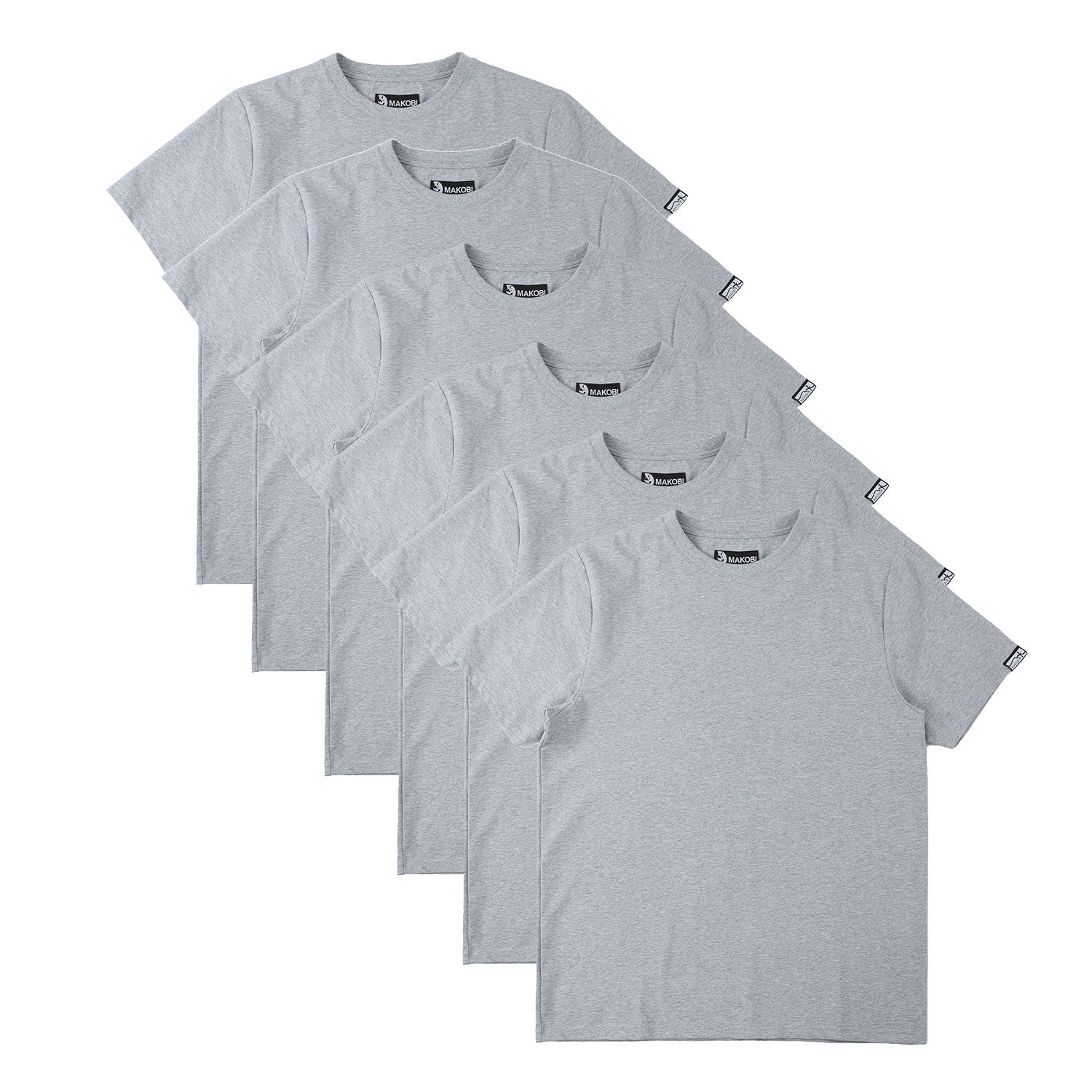 TEES | M303 Makobi Essentials Bundle of 6 - Gray