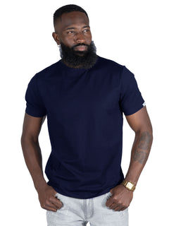 M303 Essential Heavyweight Crewneck Tee - Navy