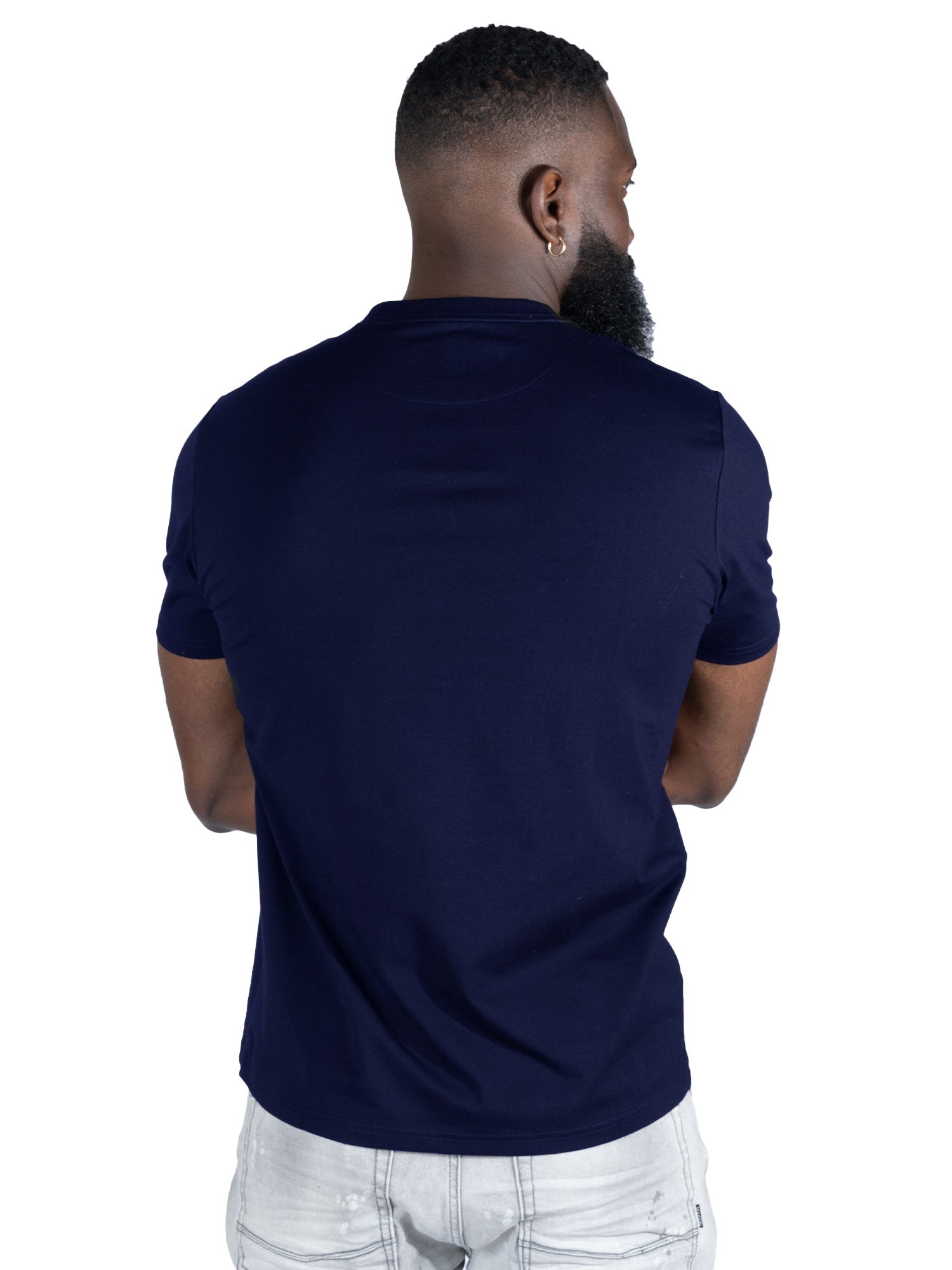 M303 Essential Heavyweight Crewneck Tee - Navy