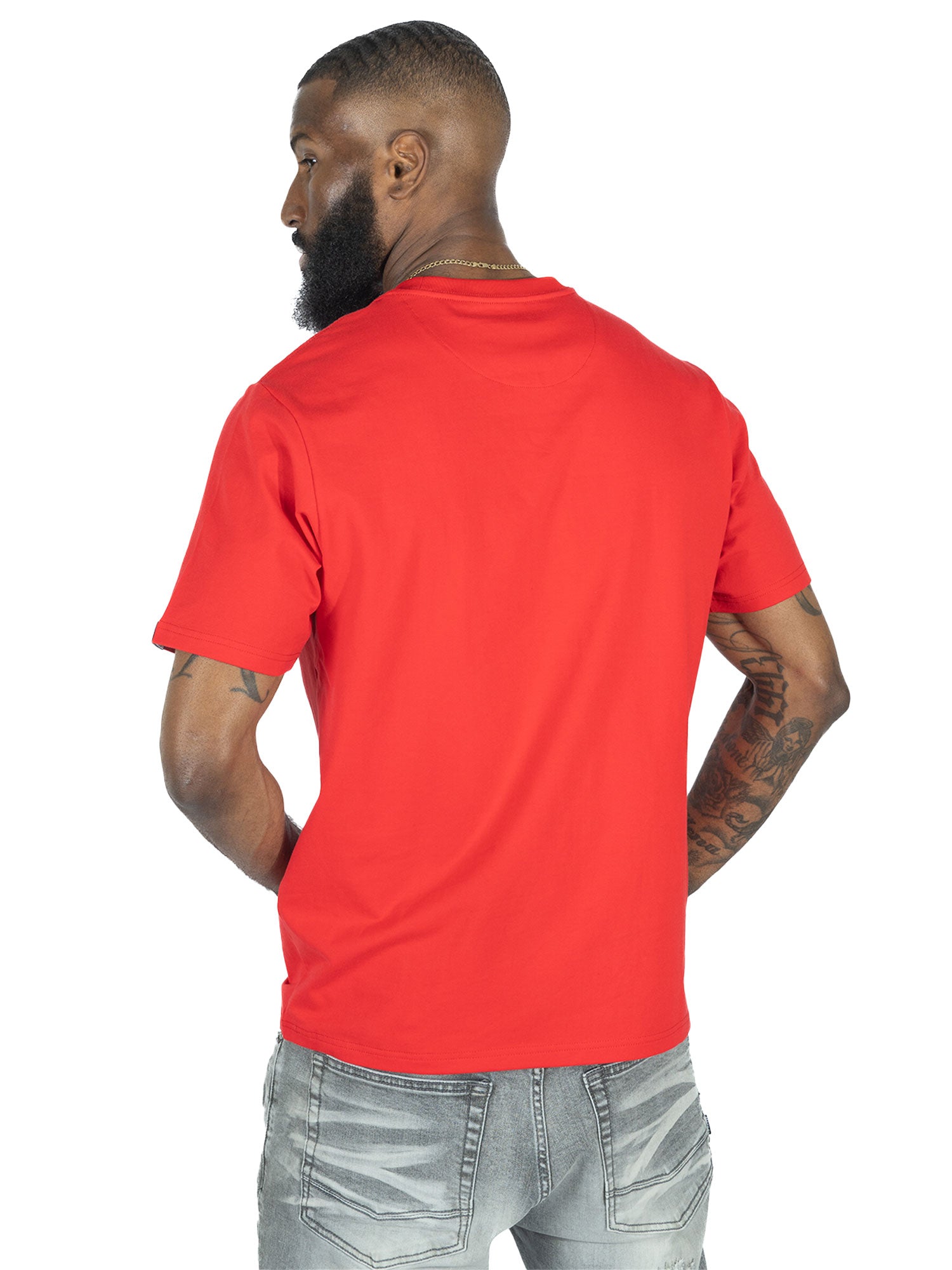M303 Essential Heavyweight Crewneck Tee -  Red