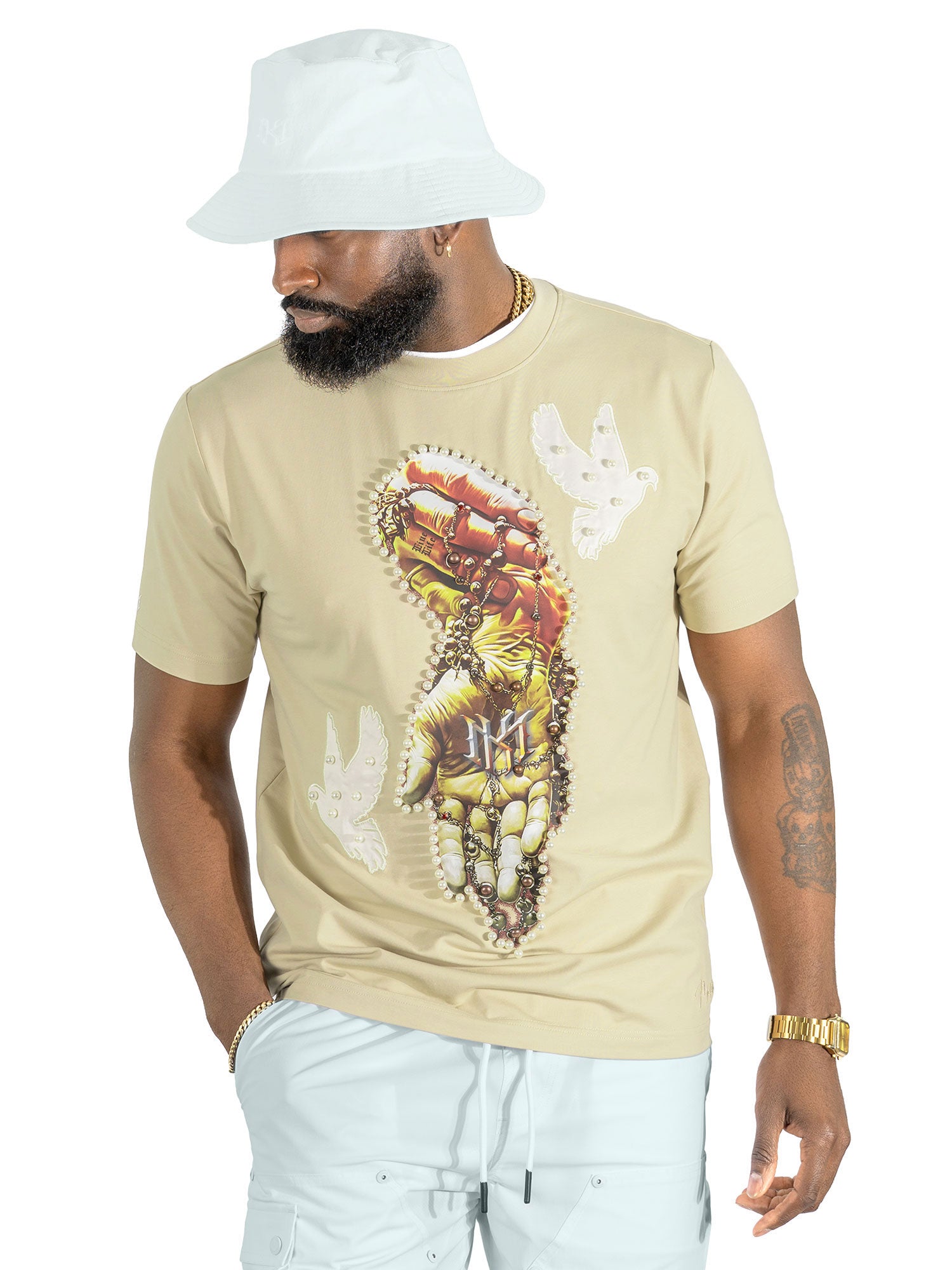 Jersey Shirt | M309 Rosario Tee - Khaki