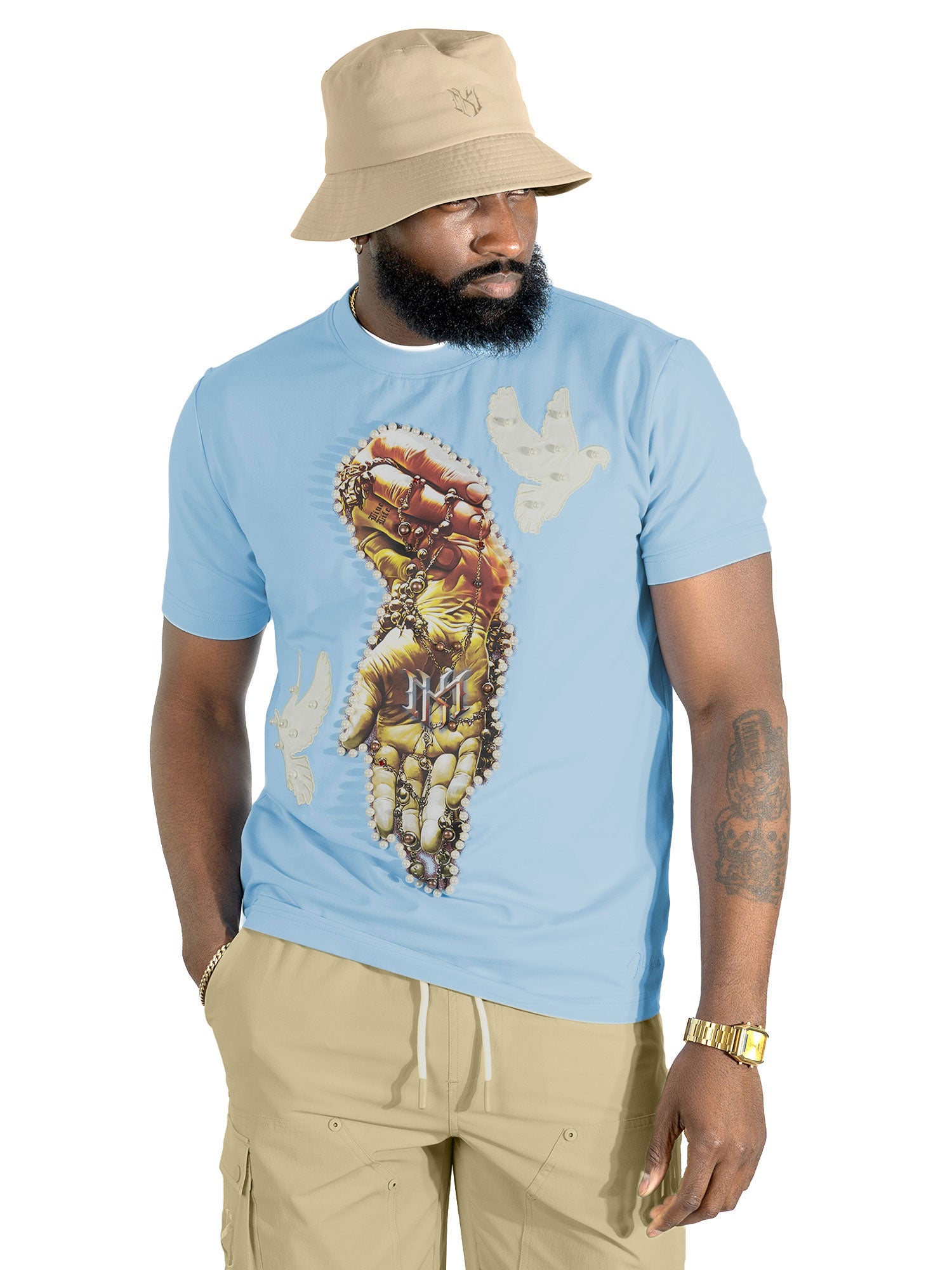 Jersey Shirt | M309 Rosario Tee - Blue