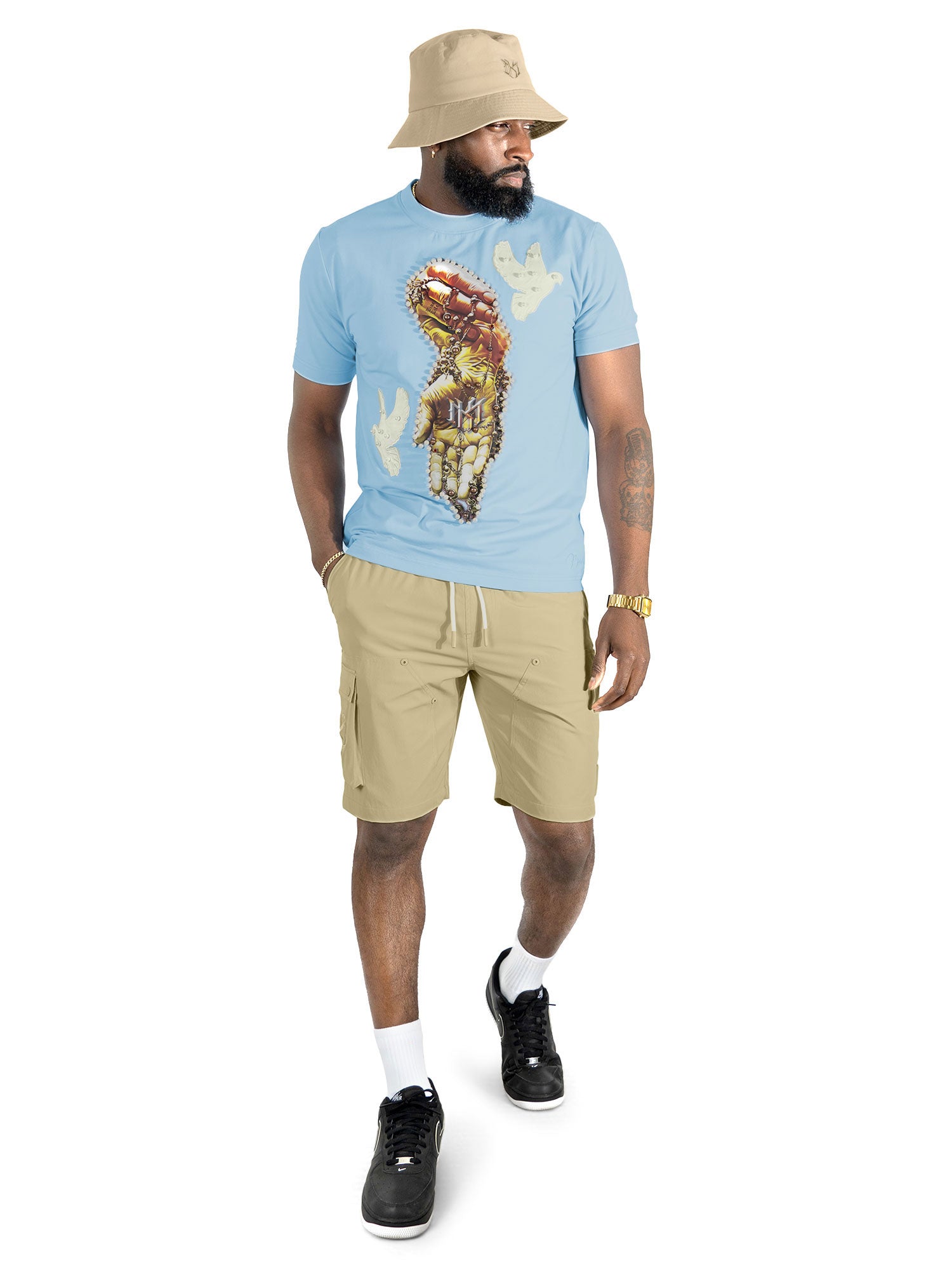 Jersey Shirt | M309 Rosario Tee - Blue