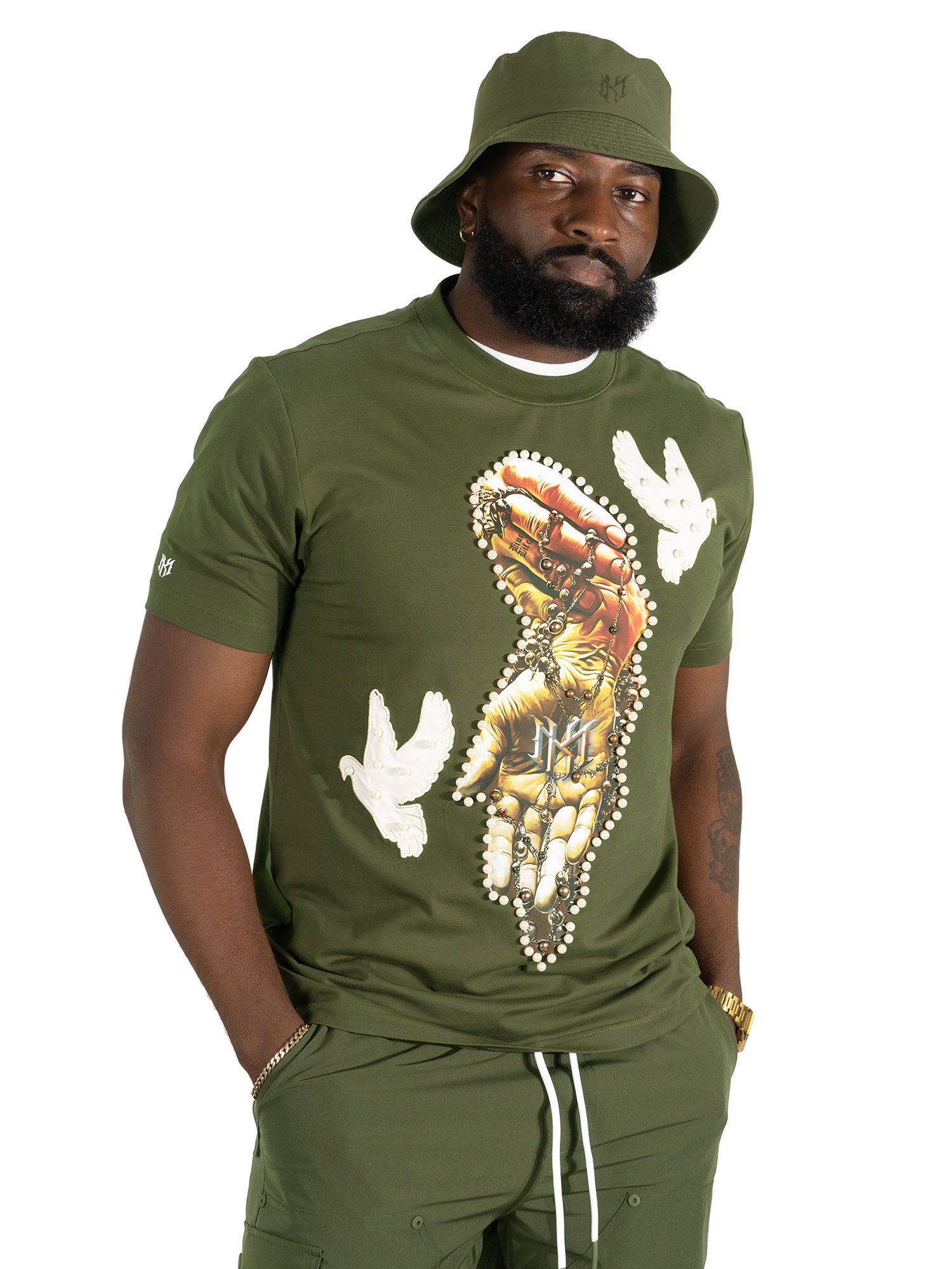 Jersey Shirt | M309 Rosario Tee - Olive