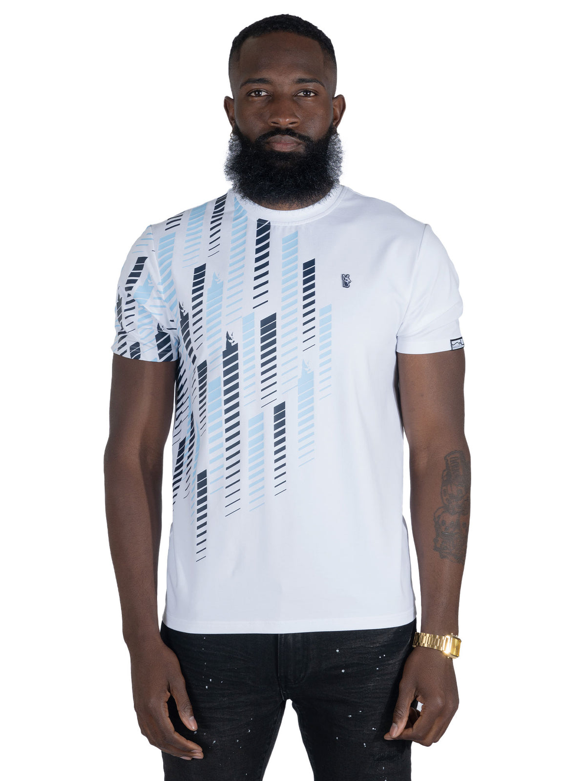 Makobi M311 Dober Tee in White, view 2