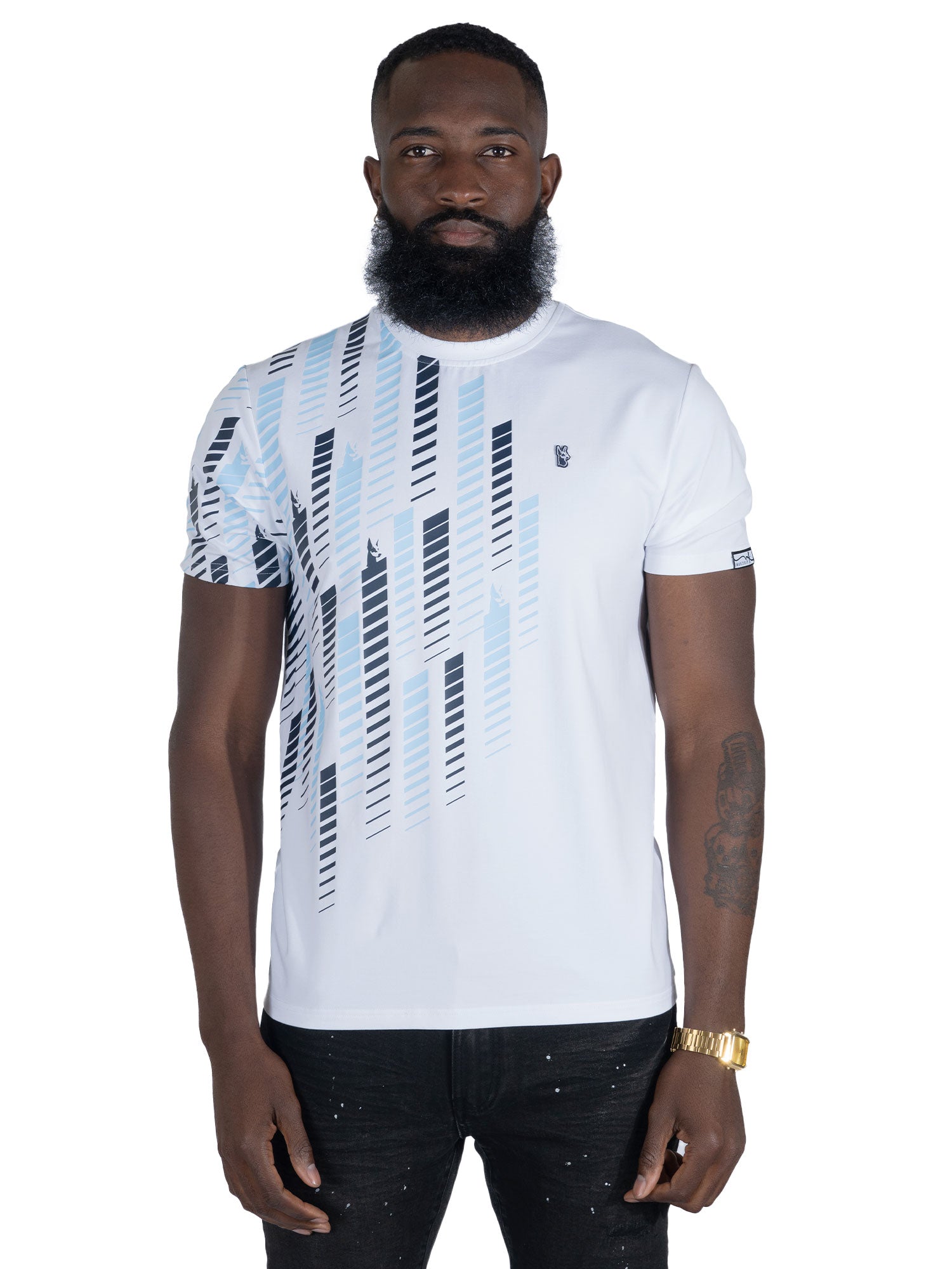 Makobi M311 Dober Tee in White, view 2