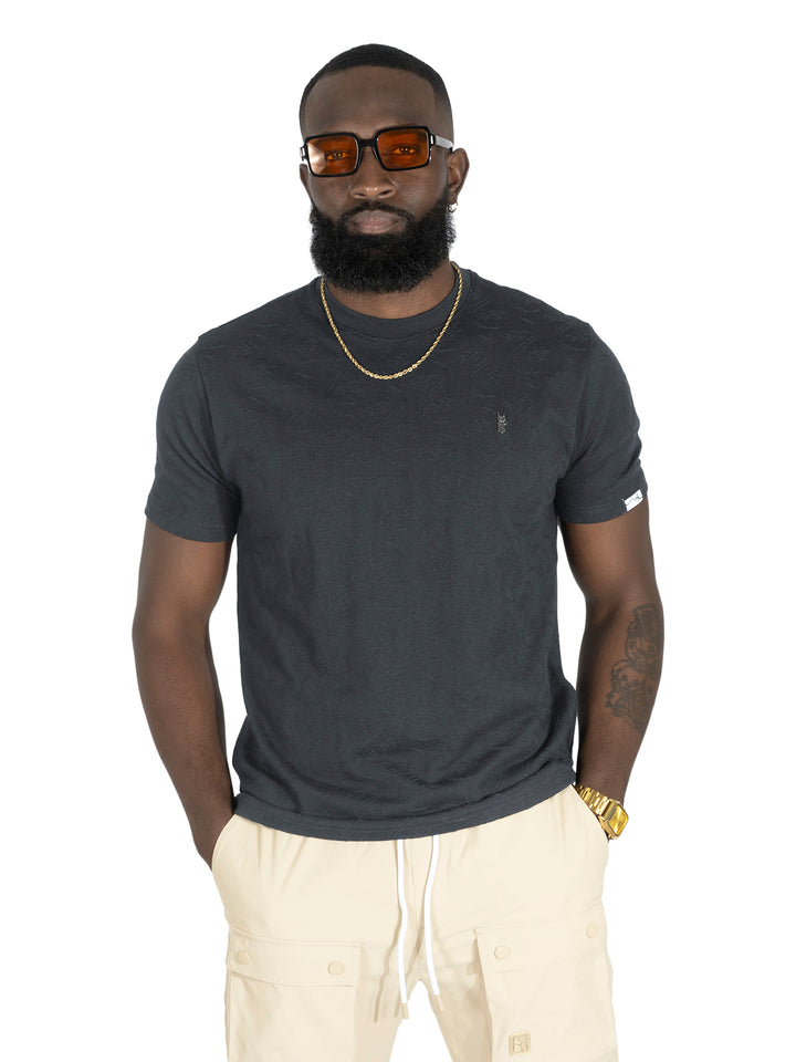 M316 Sartoni Embossed Tee - Black