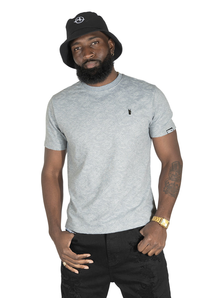 M316 Sartoni Embossed Tee - Gray