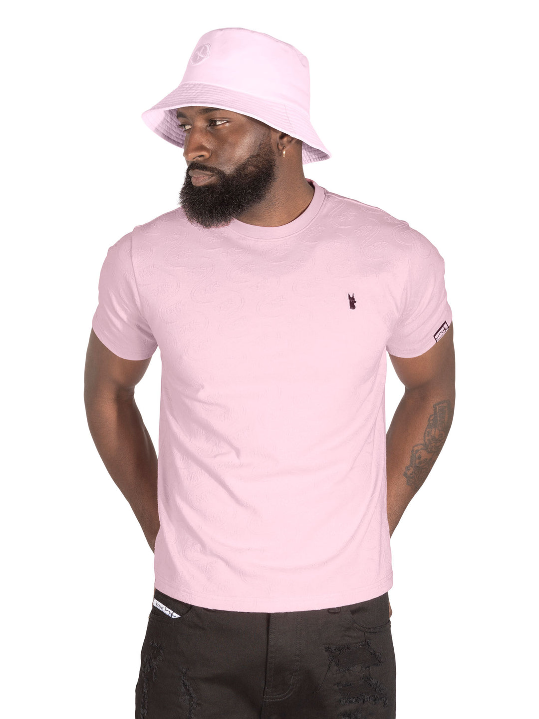 M316 Sartoni Embossed Tee - Pink