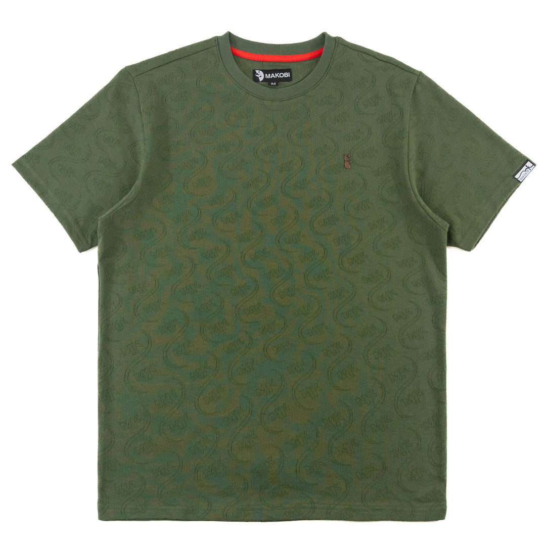 M316 Sartoni Embossed Tee -  Dark Olive