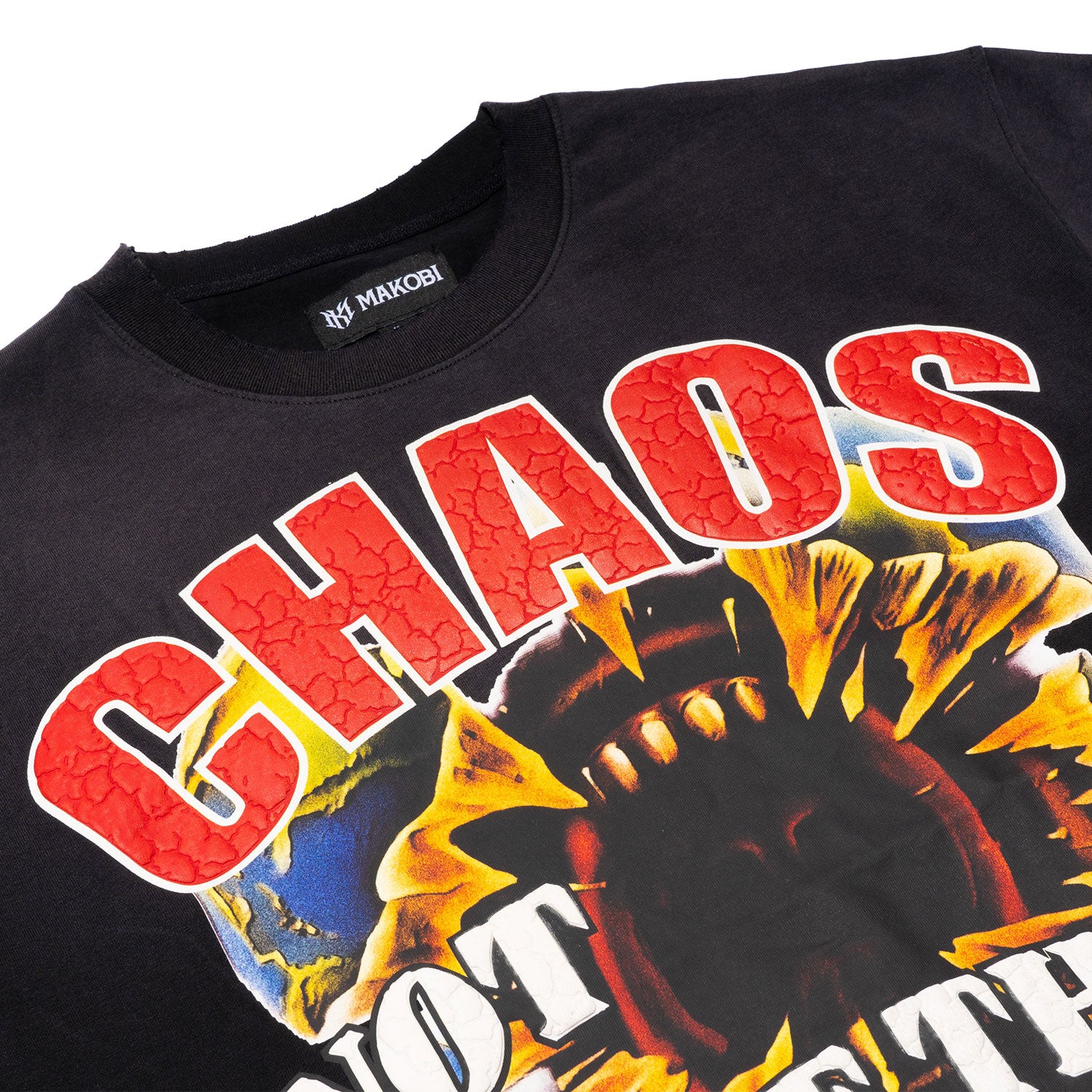 Makobi M318 Chaos Oversized T in shirt - Black, view 7