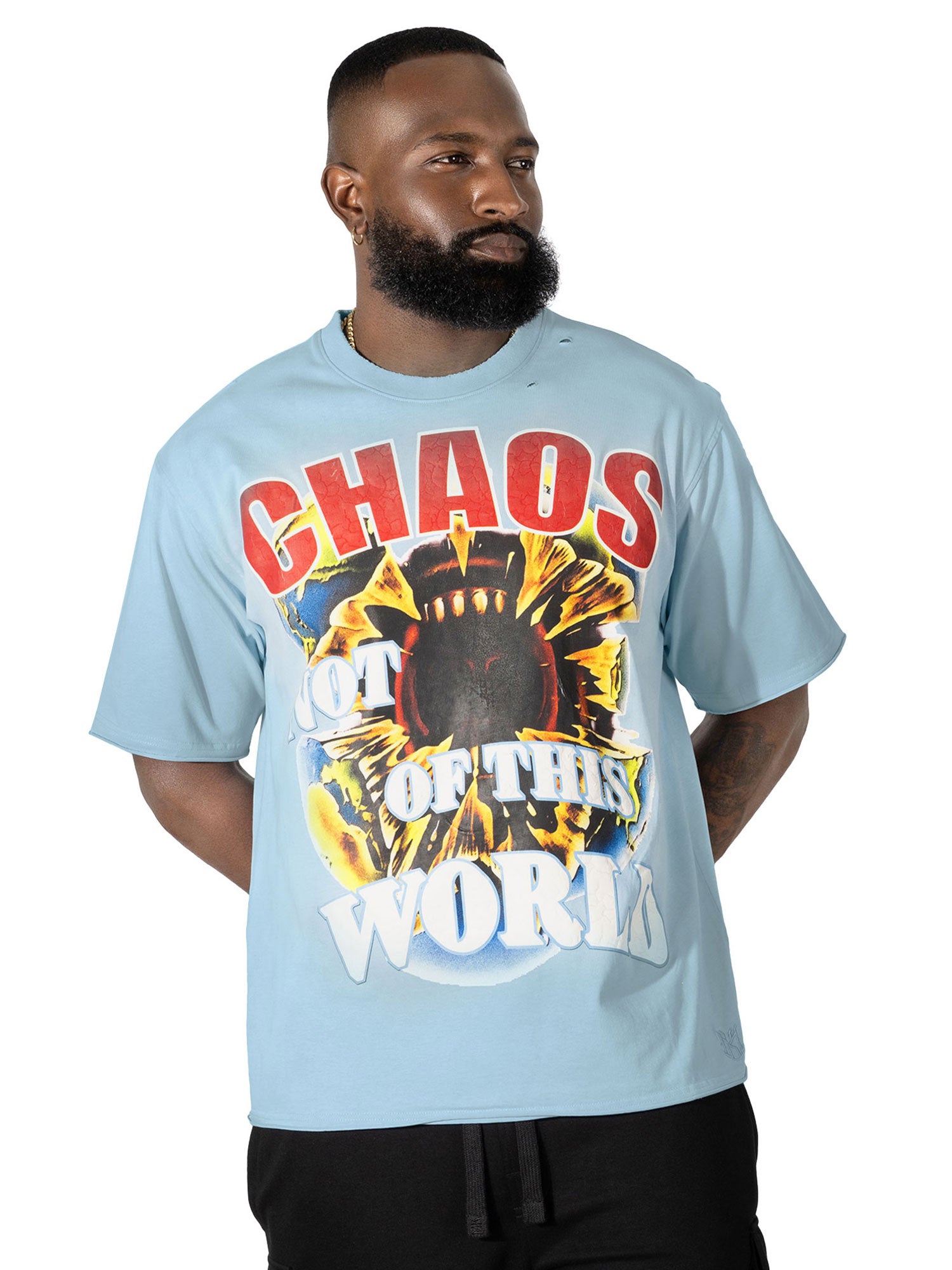 M318 Chaos Oversized T-shirt - Blue