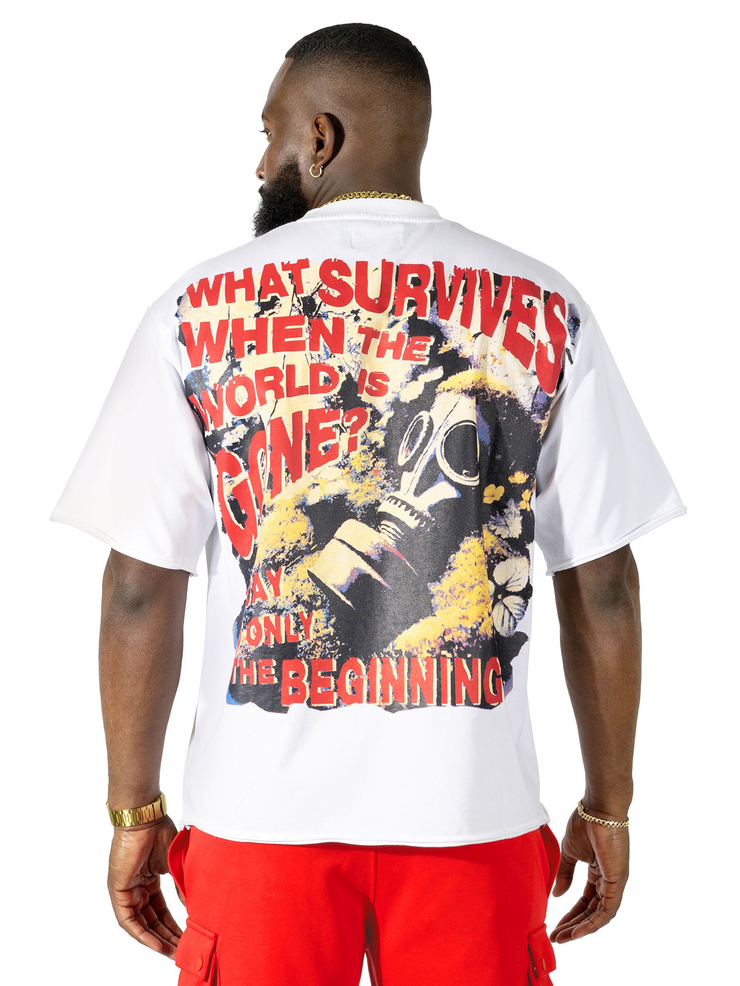 M318 Chaos Oversized T-shirt - White