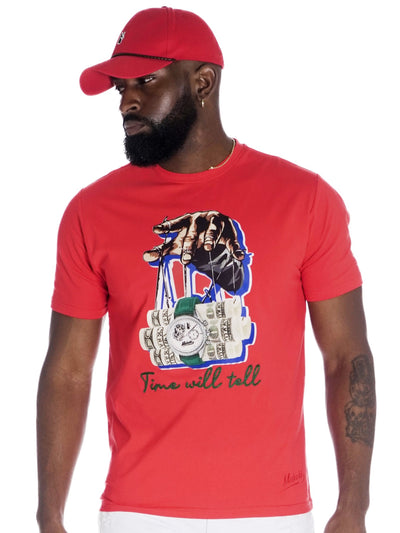 M329 Time Will Tell Tee - Red
