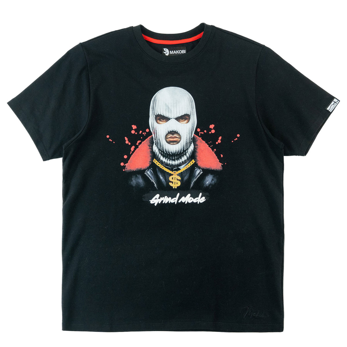 Makobi M332 Grind Mode Tee in Black, view 4