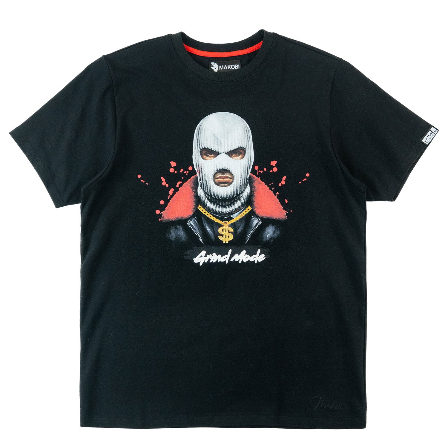 Makobi M332 Grind Mode Tee in Black, view 4