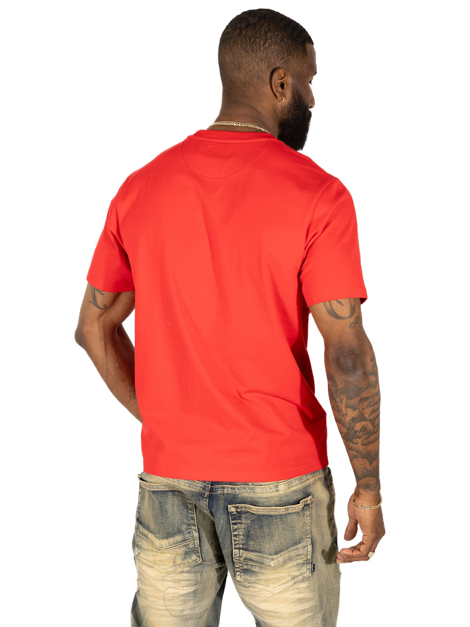 Makobi M332 Grind Mode Tee in Red, view 4
