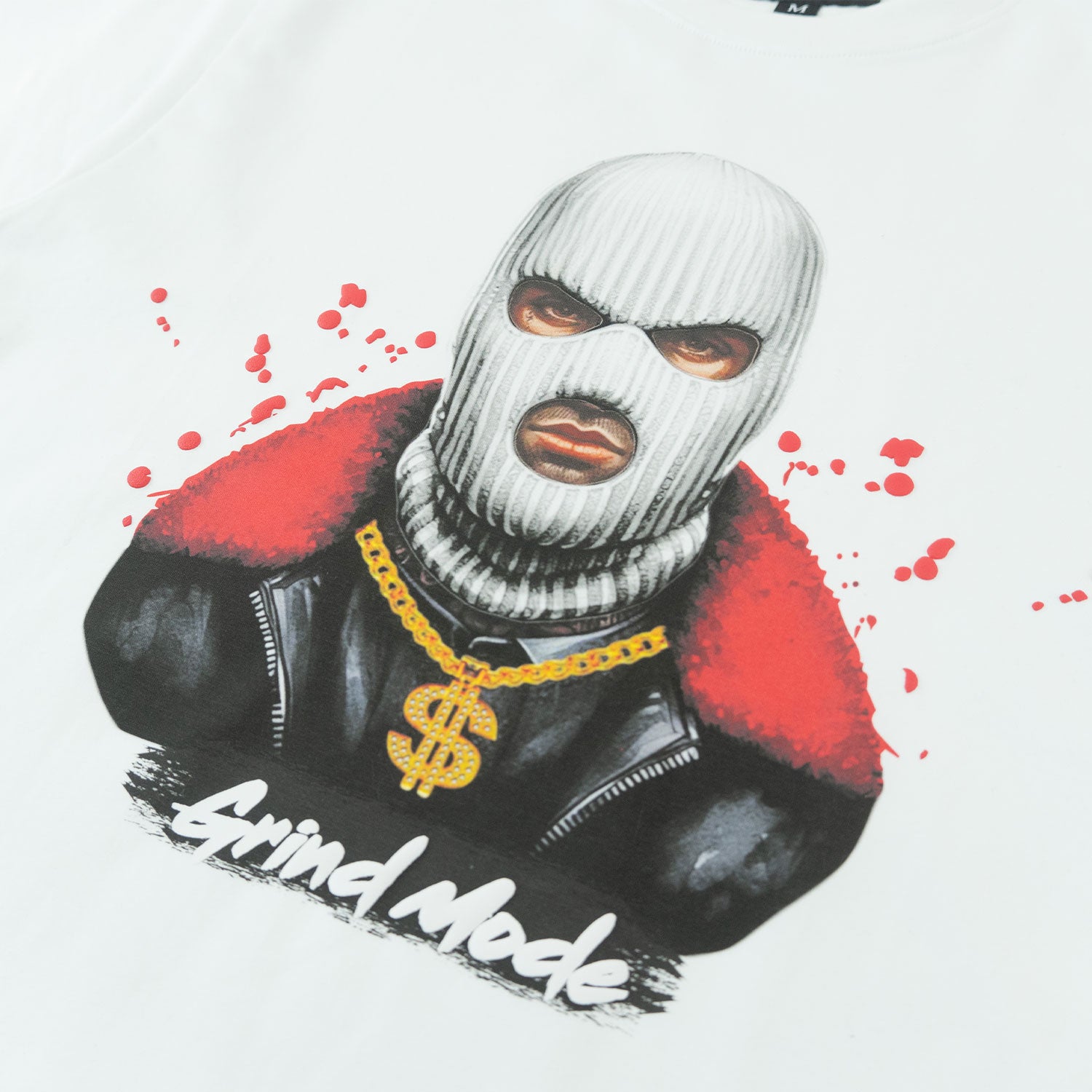 Makobi M332 Grind Mode Tee in White, view 3