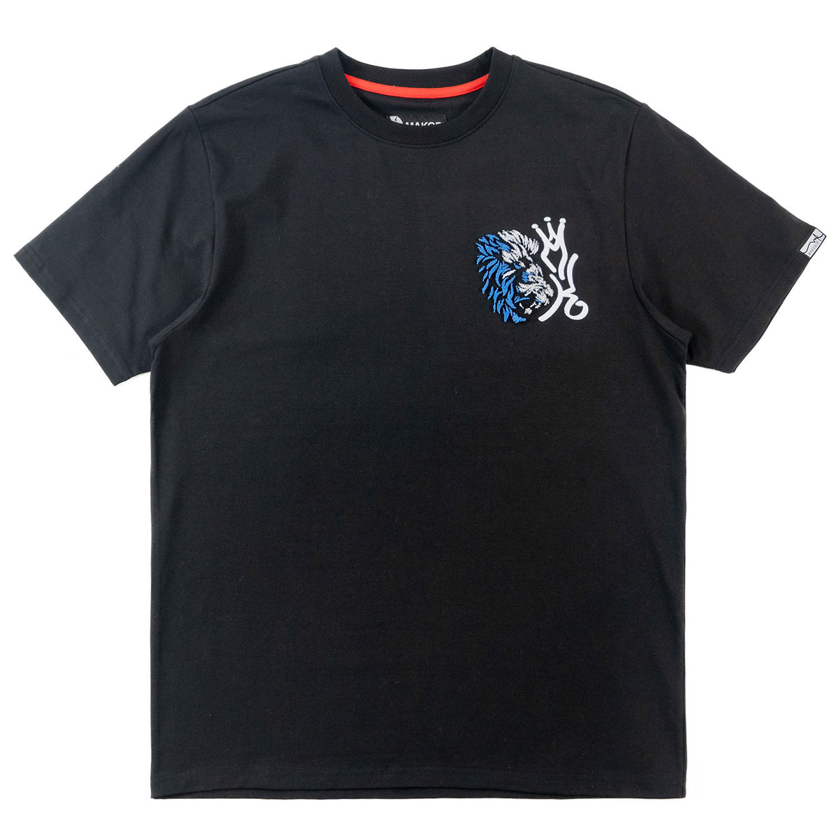 Makobi M340 Gianos Lion Tee in Black, view 4
