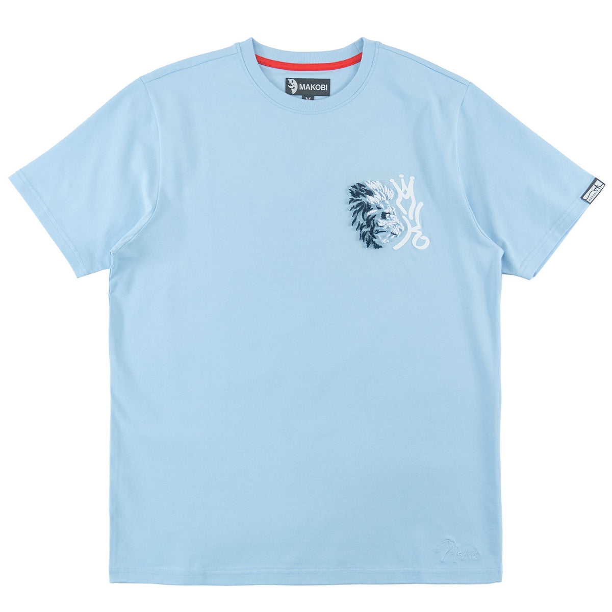 Makobi M340 Gianos Lion Tee in Blue, view 4