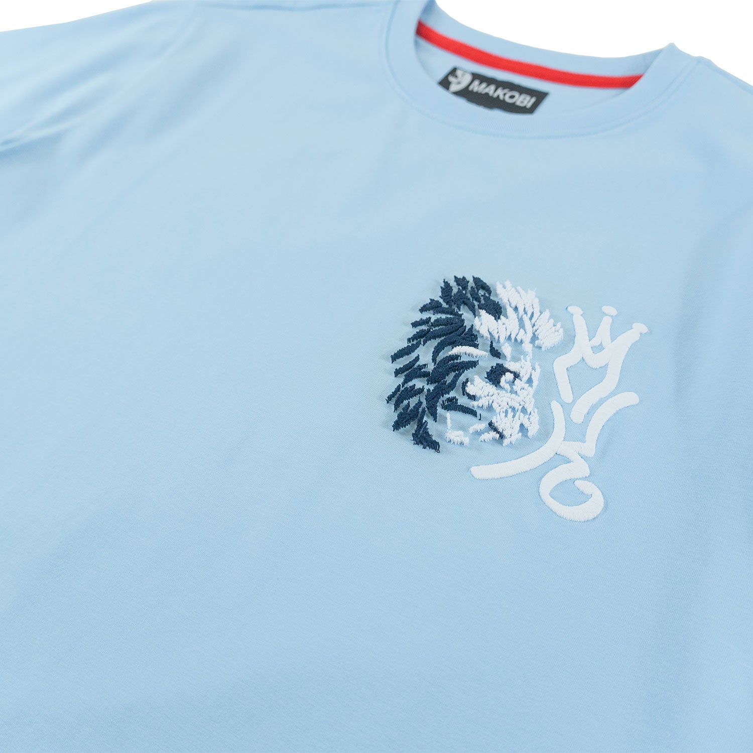 Makobi M340 Gianos Lion Tee in Blue, view 6