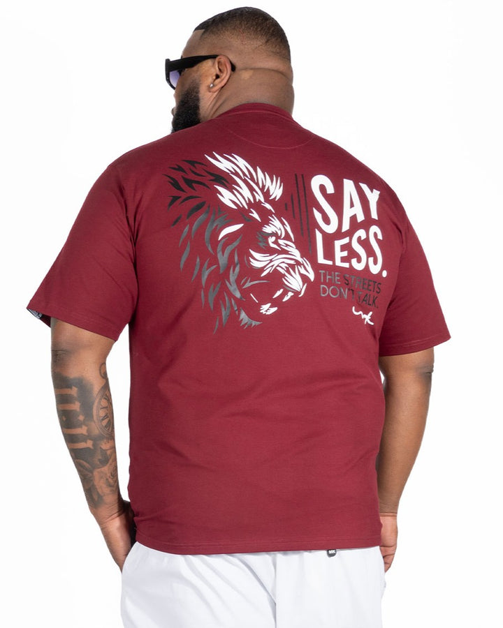 M340 Gianos Lion Tee - Burgundy