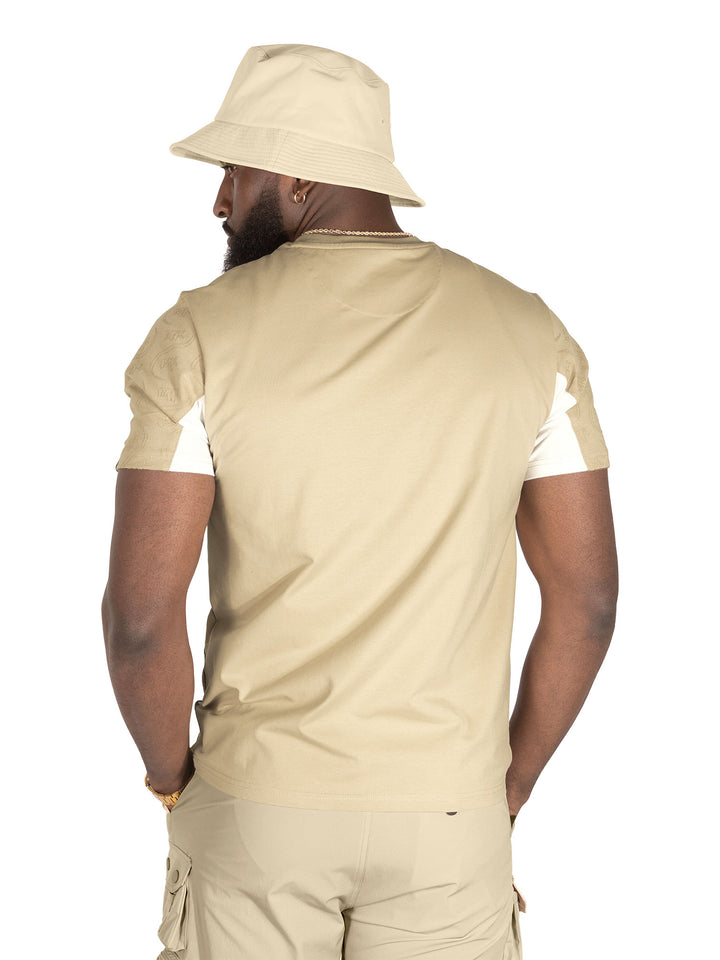 【amato】 M343 Amato Tee - Khaki – Makobi Jeans USA