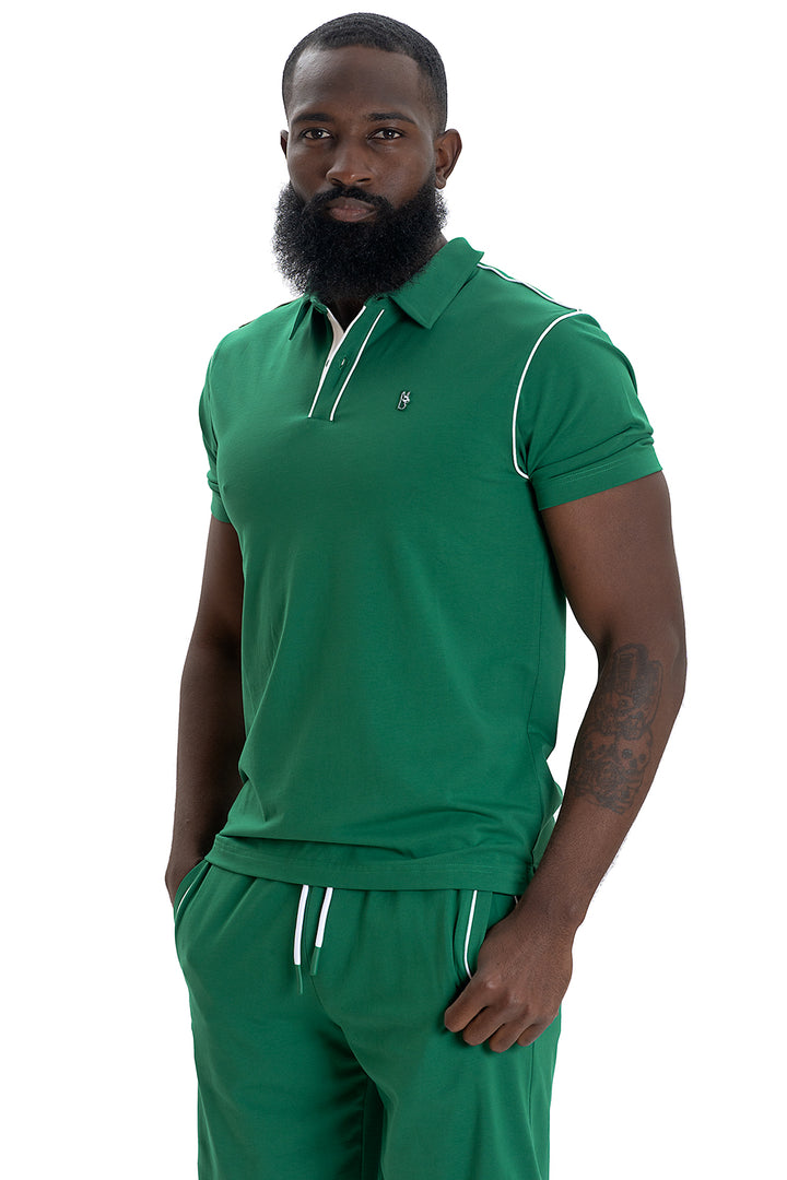 M344 Makobi Ricci Core Polo Shirt- Green
