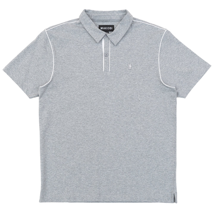 M344 Makobi Ricci Core Polo Shirt- Gray