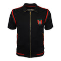 M345 Makobi Tiger Zip Down Track Top - BLACK