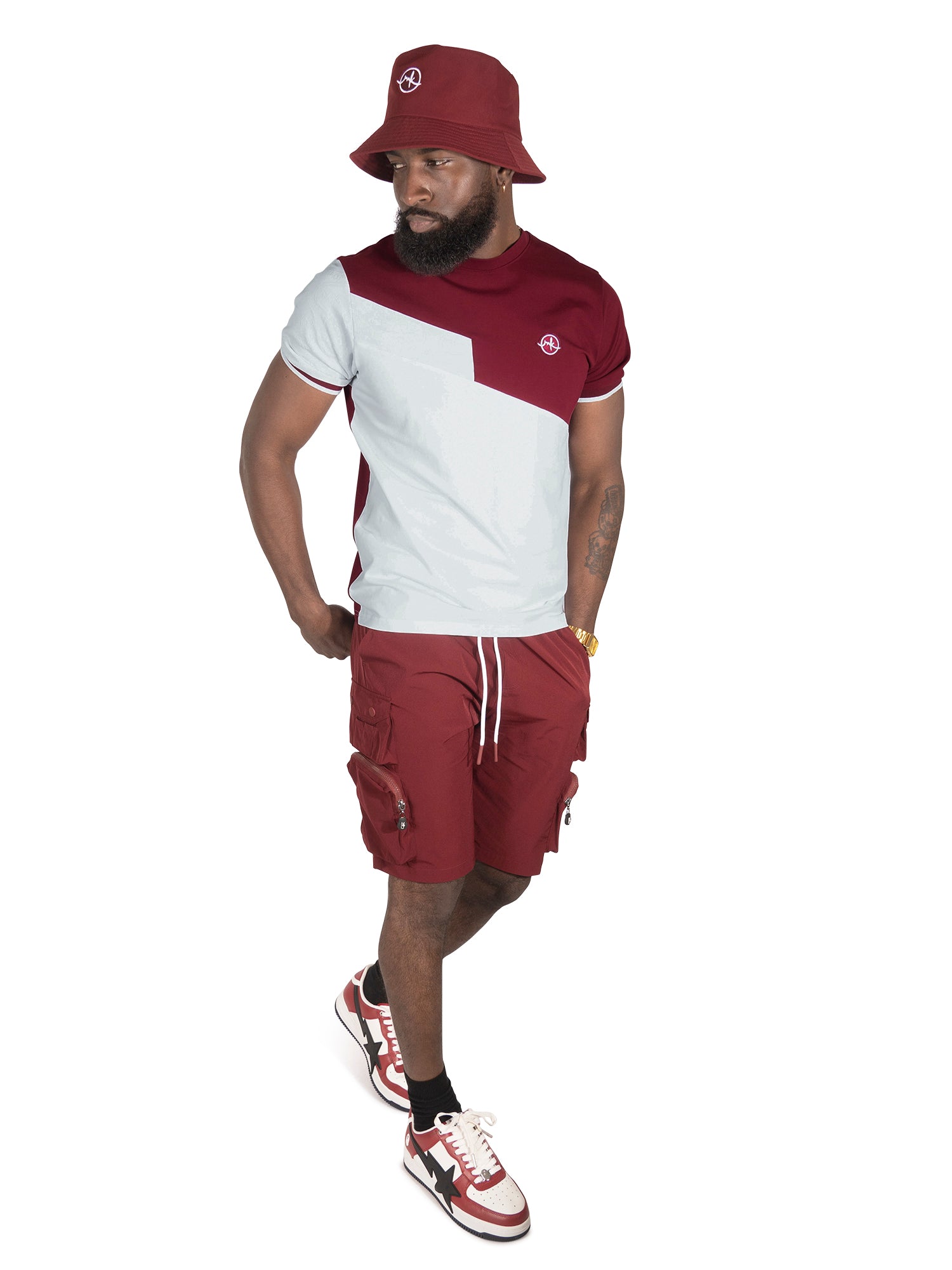 M347 Lombardi Tee - Burgundy